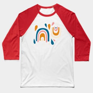 Rainbow Splash Baseball T-Shirt